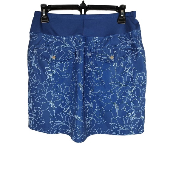 Cypress Club Skort Golf Athletic Floral Print Pockets Blue Size M - Picture 4 of 7